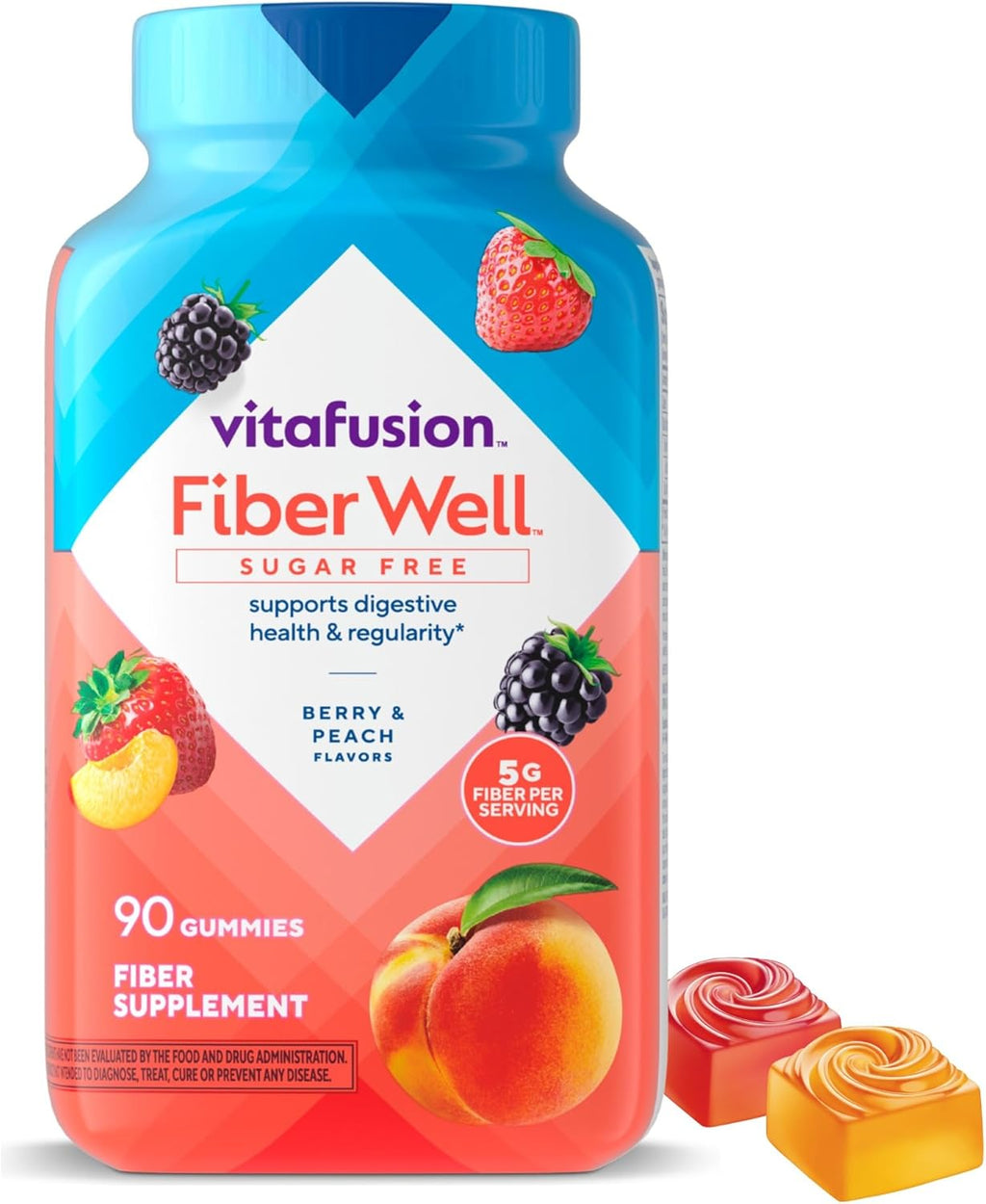 Fiber gummy vitamins Fiber Well Gummy Vitamins, 90 Count (Packaging May Vary)